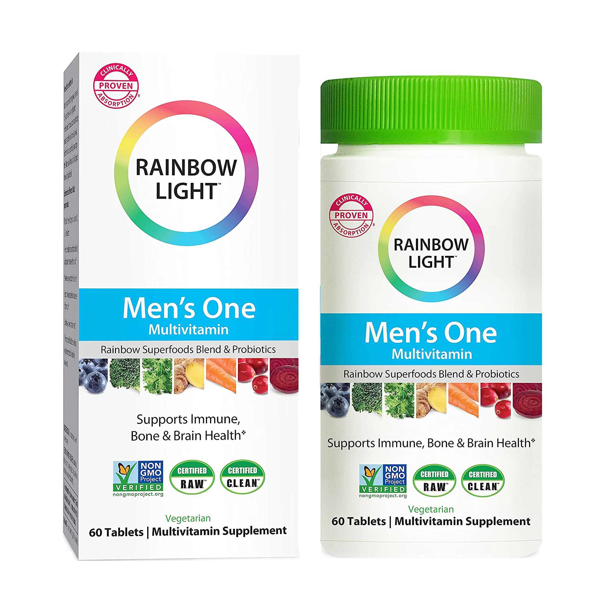 Мультивітаміни для чоловіків Rainbow Light Vibrance Men's One, 60 таблеток